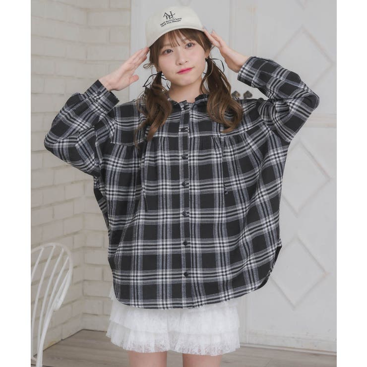 フリルフーディーチェックSH | RETRO GIRL | 詳細画像17 