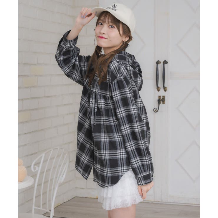 フリルフーディーチェックSH | RETRO GIRL | 詳細画像20 