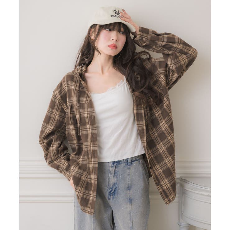 フリルフーディーチェックSH | RETRO GIRL | 詳細画像27 