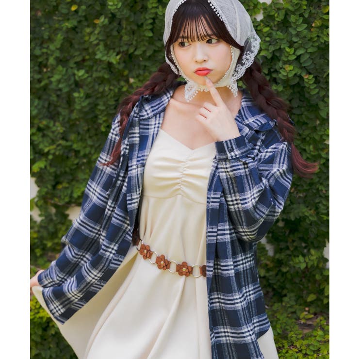 フリルフーディーチェックSH | RETRO GIRL | 詳細画像3 