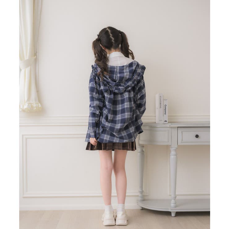 フリルフーディーチェックSH | RETRO GIRL | 詳細画像7 