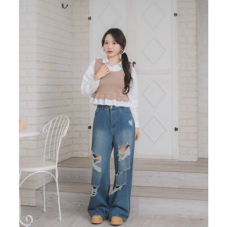 裾フリルドッキングSH | RETRO GIRL | 詳細画像10 