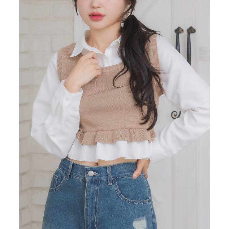 BEG0 | 裾フリルドッキングSH | RETRO GIRL