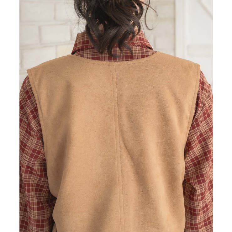 レースアップスエードベスト | RETRO GIRL | 詳細画像22 