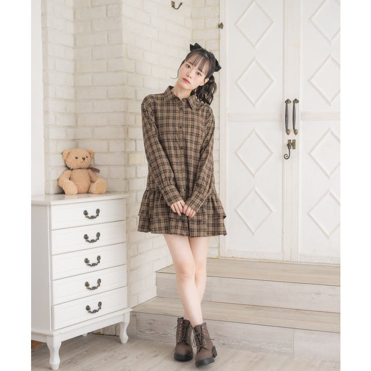 2段フリルチュニックOP | RETRO GIRL | 詳細画像4 