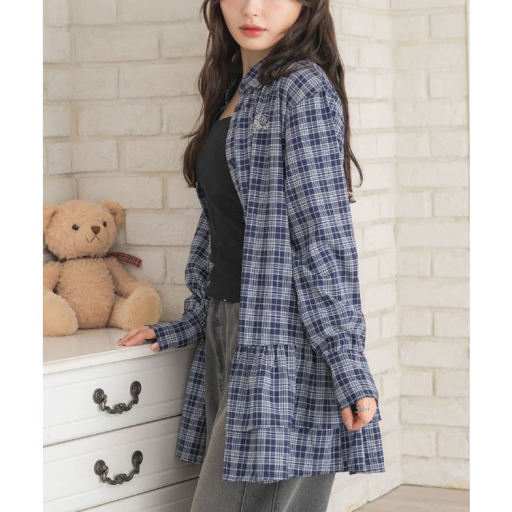 C/BLU | 2段フリルチュニックOP | RETRO GIRL