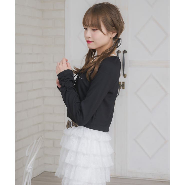 レースアップレイヤード風ロンTEE | RETRO GIRL | 詳細画像17 