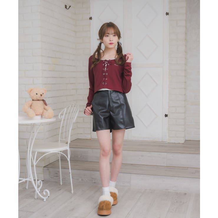 レースアップレイヤード風ロンTEE | RETRO GIRL | 詳細画像26 