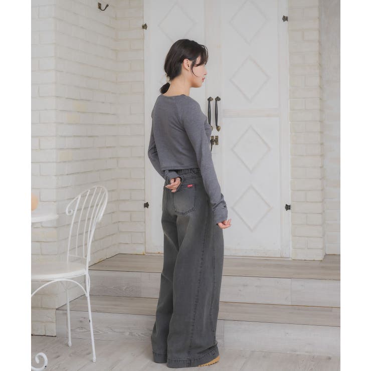 レースアップレイヤード風ロンTEE | RETRO GIRL | 詳細画像3 