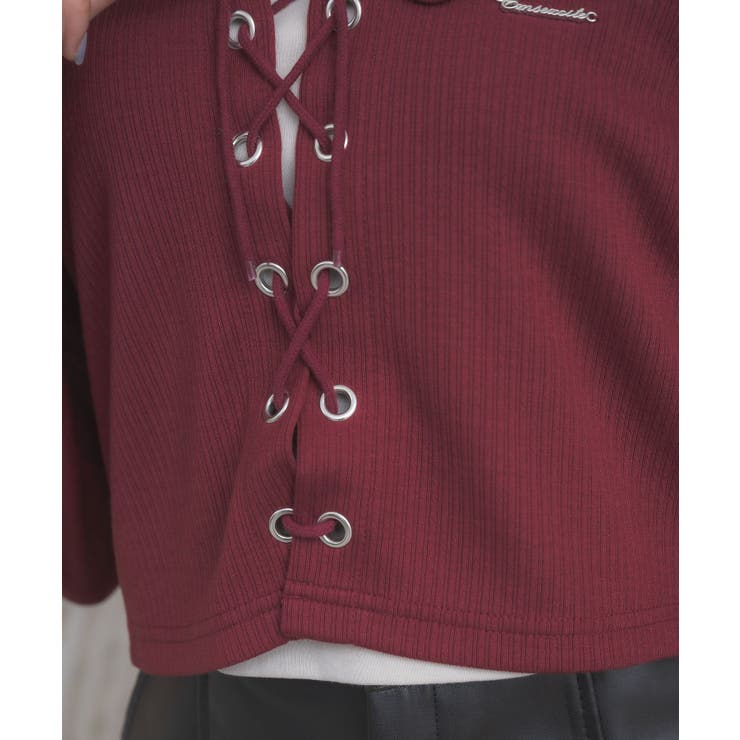 レースアップレイヤード風ロンTEE | RETRO GIRL | 詳細画像36 