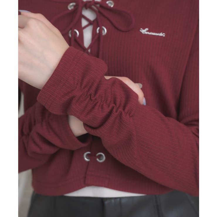 レースアップレイヤード風ロンTEE | RETRO GIRL | 詳細画像37 