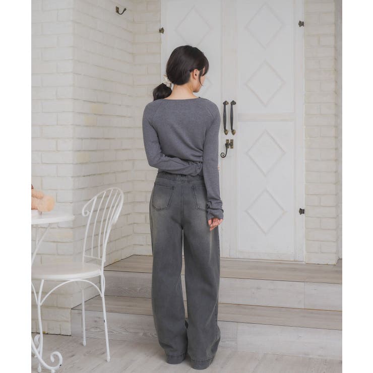 レースアップレイヤード風ロンTEE | RETRO GIRL | 詳細画像4 