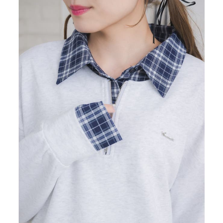 シャツレイヤード風トレーナー | RETRO GIRL | 詳細画像28 