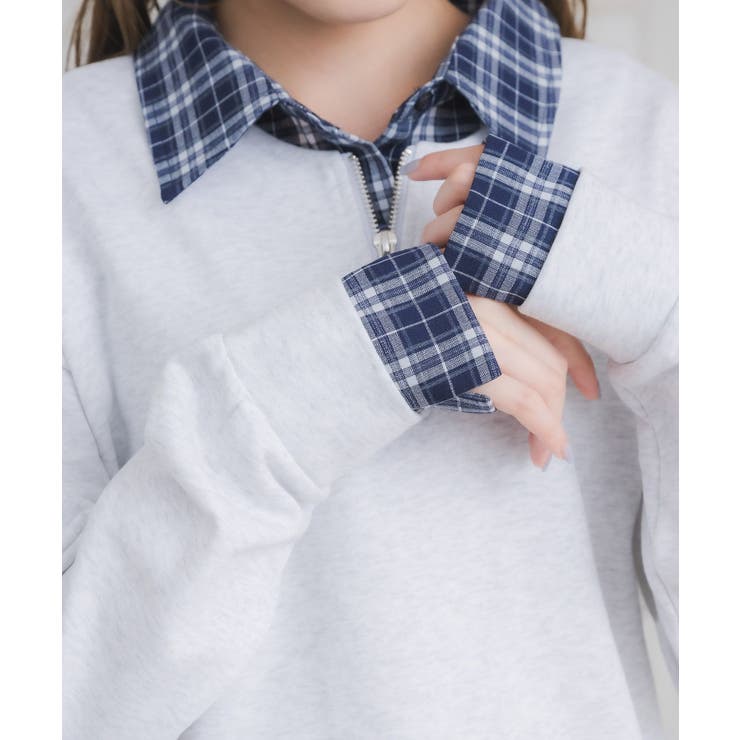 シャツレイヤード風トレーナー | RETRO GIRL | 詳細画像30 