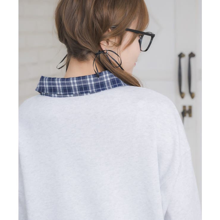 シャツレイヤード風トレーナー | RETRO GIRL | 詳細画像32 