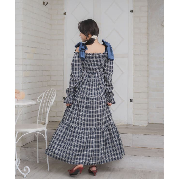 ベロアリボンチェックOP | RETRO GIRL | 詳細画像16 