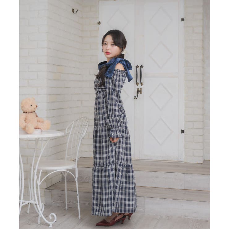 ベロアリボンチェックOP | RETRO GIRL | 詳細画像17 