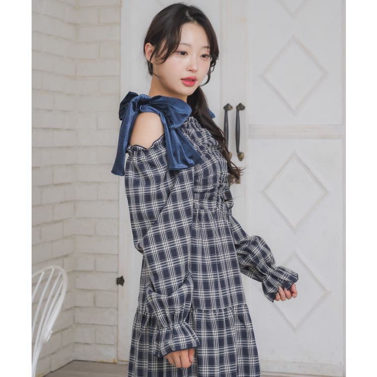 ベロアリボンチェックOP | RETRO GIRL | 詳細画像19 