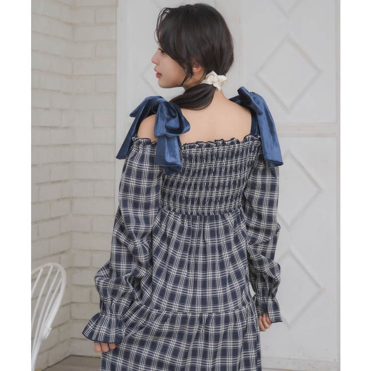 ベロアリボンチェックOP | RETRO GIRL | 詳細画像20 