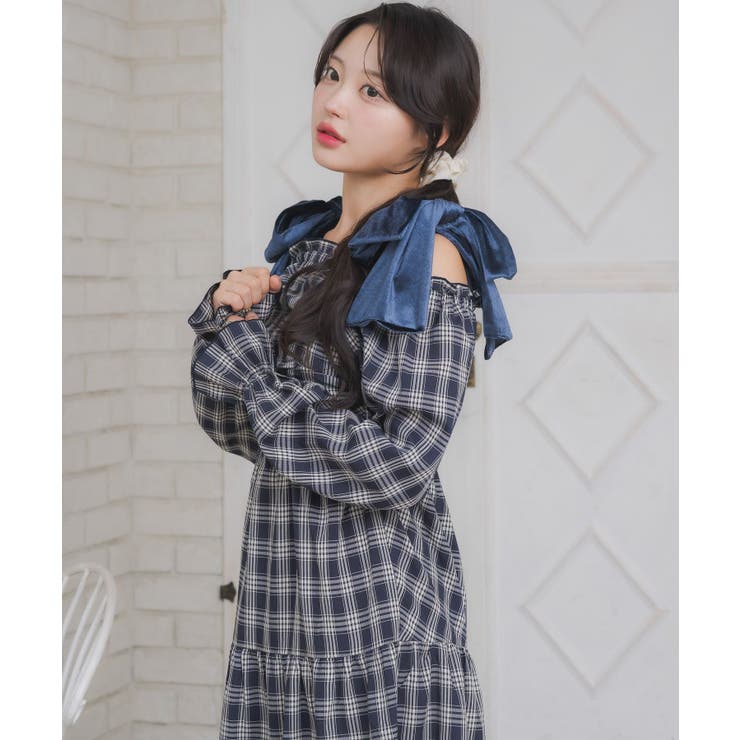 ベロアリボンチェックOP | RETRO GIRL | 詳細画像21 