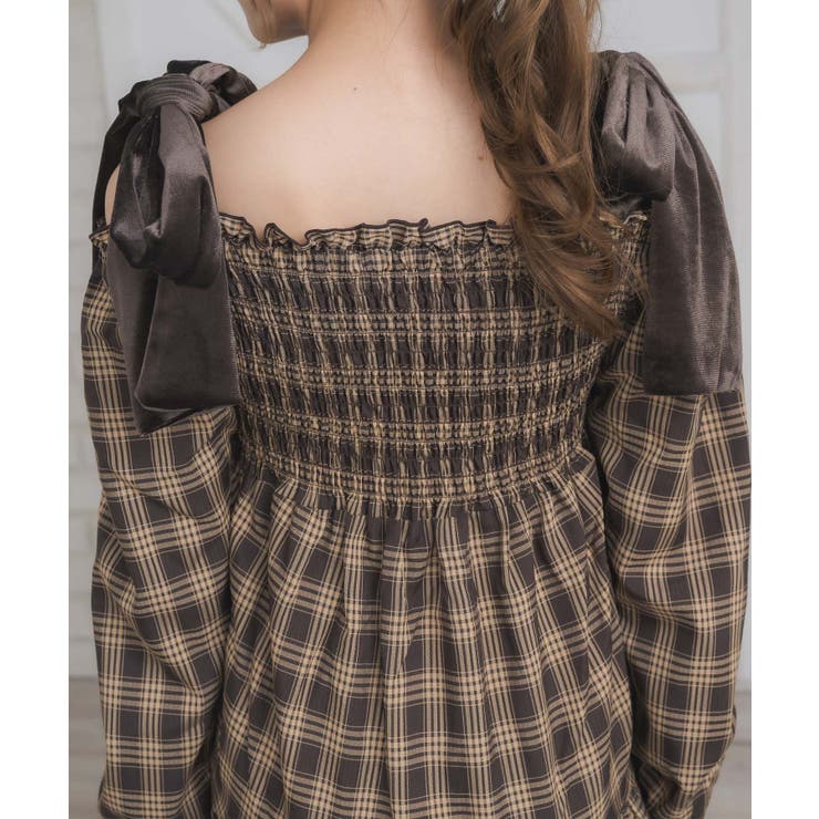 ベロアリボンチェックOP | RETRO GIRL | 詳細画像27 