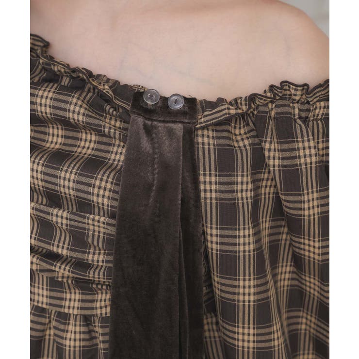 ベロアリボンチェックOP | RETRO GIRL | 詳細画像28 