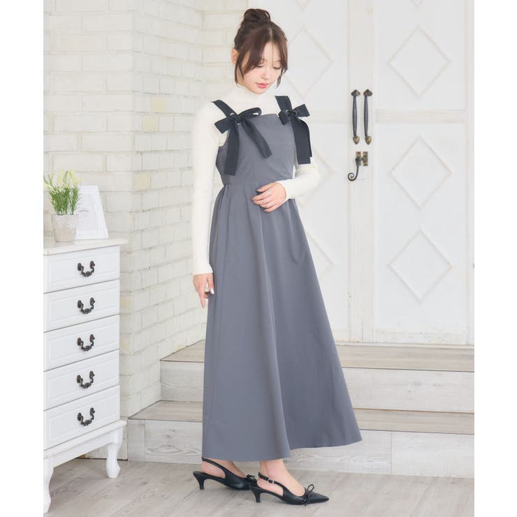 リボンストラップロングOP | RETRO GIRL | 詳細画像16 