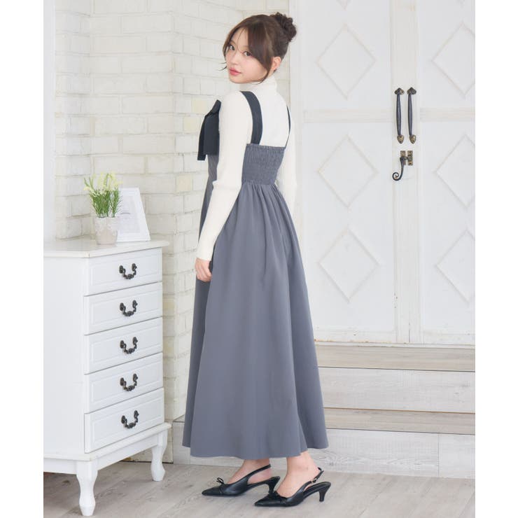 リボンストラップロングOP | RETRO GIRL | 詳細画像18 