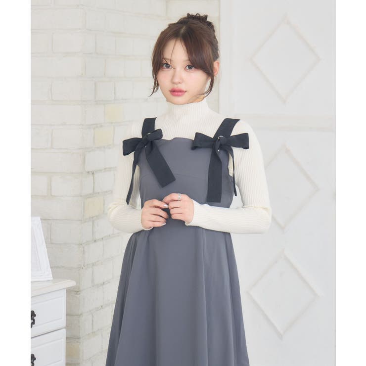 リボンストラップロングOP | RETRO GIRL | 詳細画像19 