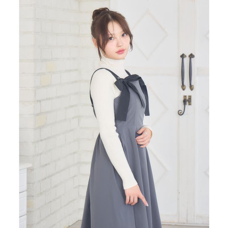 リボンストラップロングOP | RETRO GIRL | 詳細画像20 