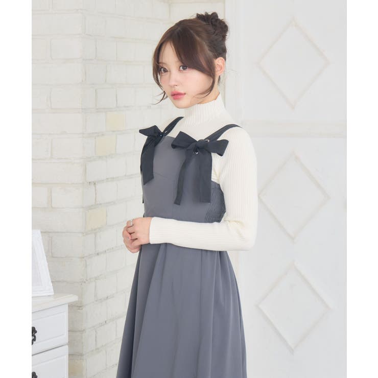 リボンストラップロングOP | RETRO GIRL | 詳細画像22 