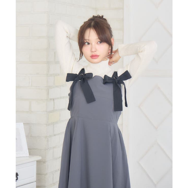 リボンストラップロングOP | RETRO GIRL | 詳細画像24 