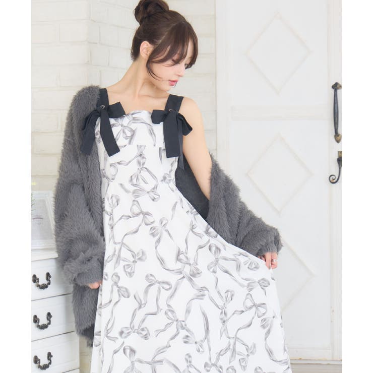 リボンストラップロングOP | RETRO GIRL | 詳細画像5 