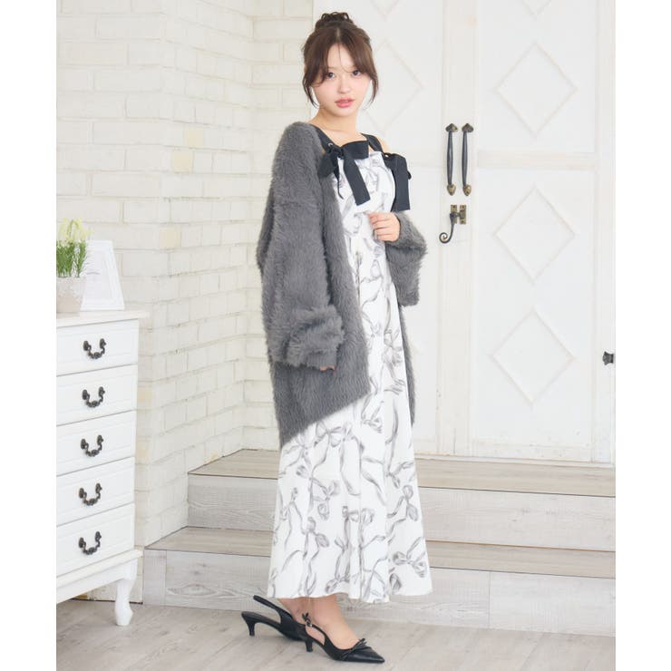 リボンストラップロングOP | RETRO GIRL | 詳細画像7 