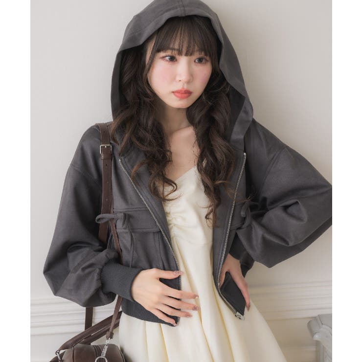 スエードリボンパーカー | RETRO GIRL | 詳細画像10 