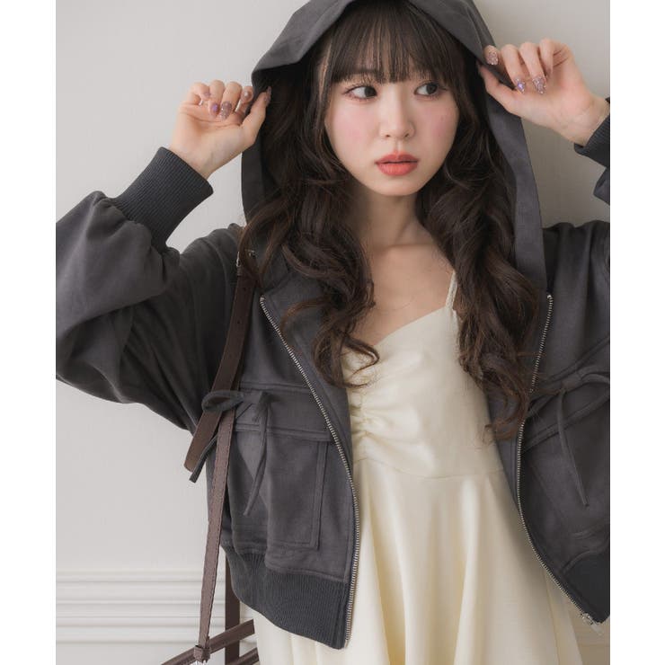 スエードリボンパーカー | RETRO GIRL | 詳細画像11 