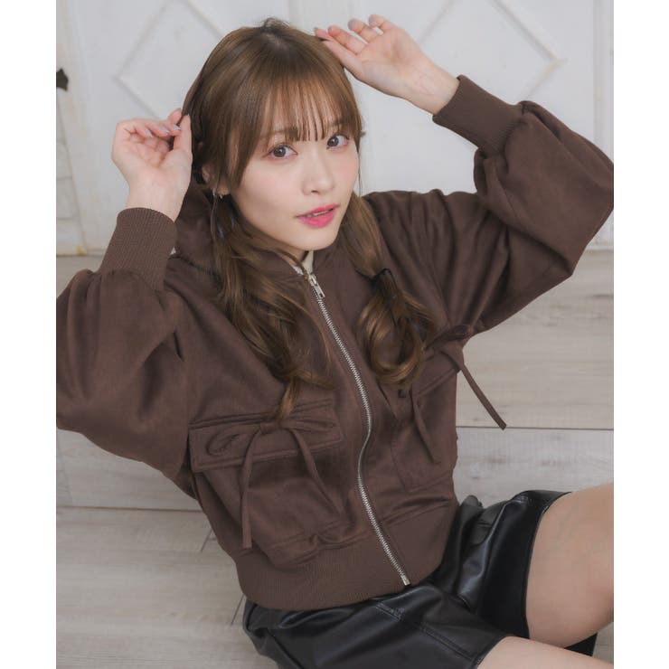 スエードリボンパーカー | RETRO GIRL | 詳細画像21 