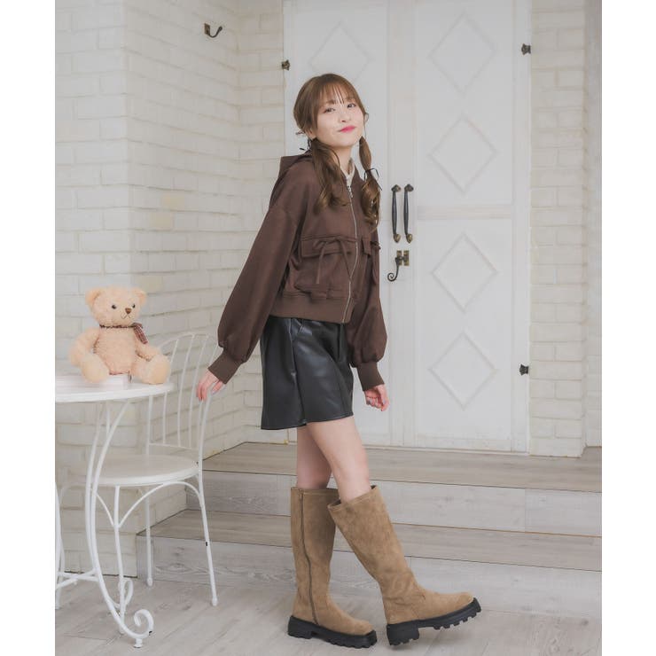 スエードリボンパーカー | RETRO GIRL | 詳細画像23 