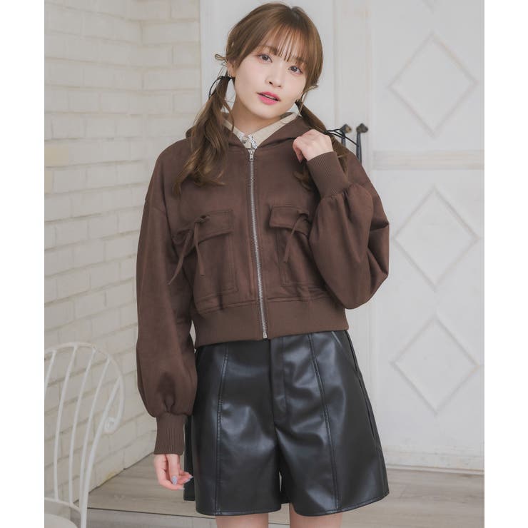 スエードリボンパーカー | RETRO GIRL | 詳細画像26 