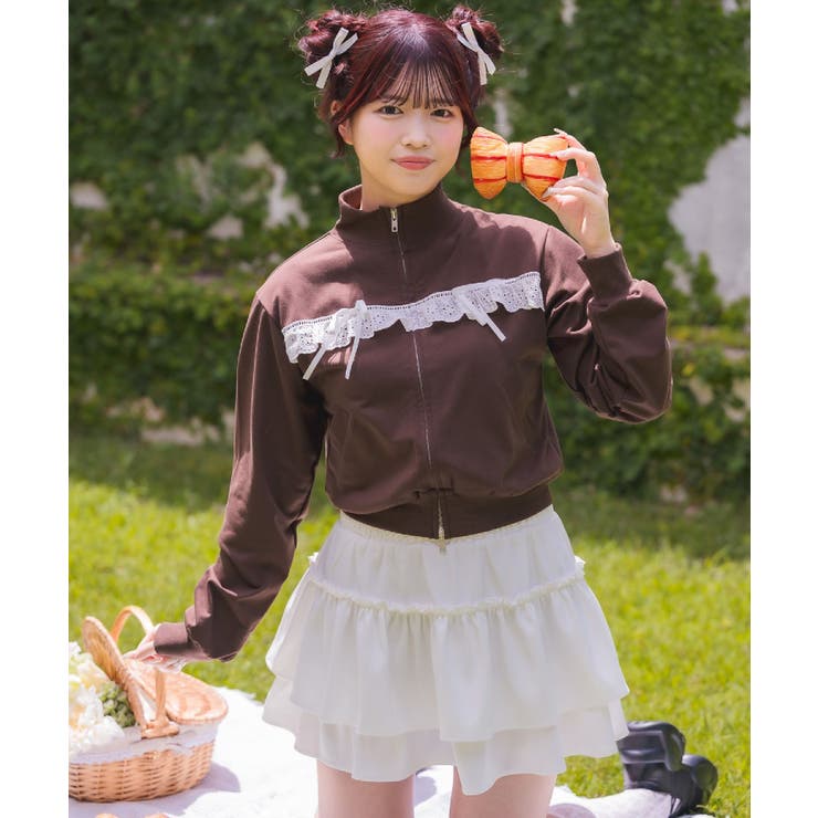 レース＆リボンつきトラックJK | RETRO GIRL | 詳細画像1 