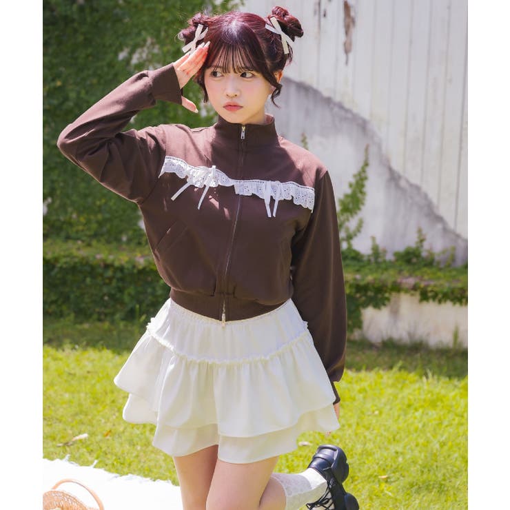 レース＆リボンつきトラックJK | RETRO GIRL | 詳細画像3 