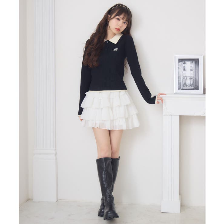 2枚襟リブNTPO | RETRO GIRL | 詳細画像11 