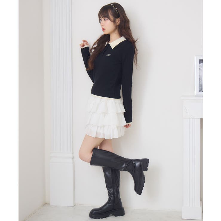 2枚襟リブNTPO | RETRO GIRL | 詳細画像12 