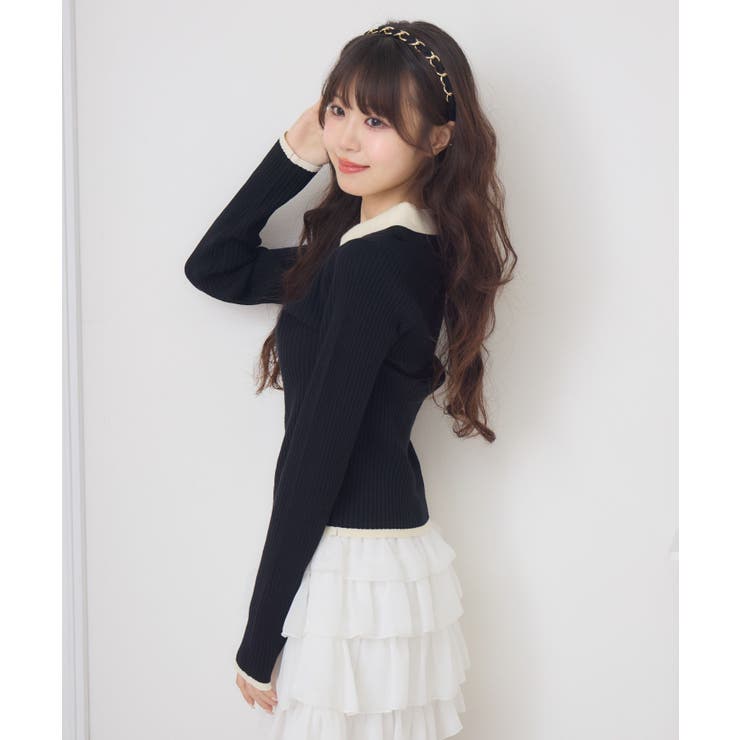 2枚襟リブNTPO | RETRO GIRL | 詳細画像15 