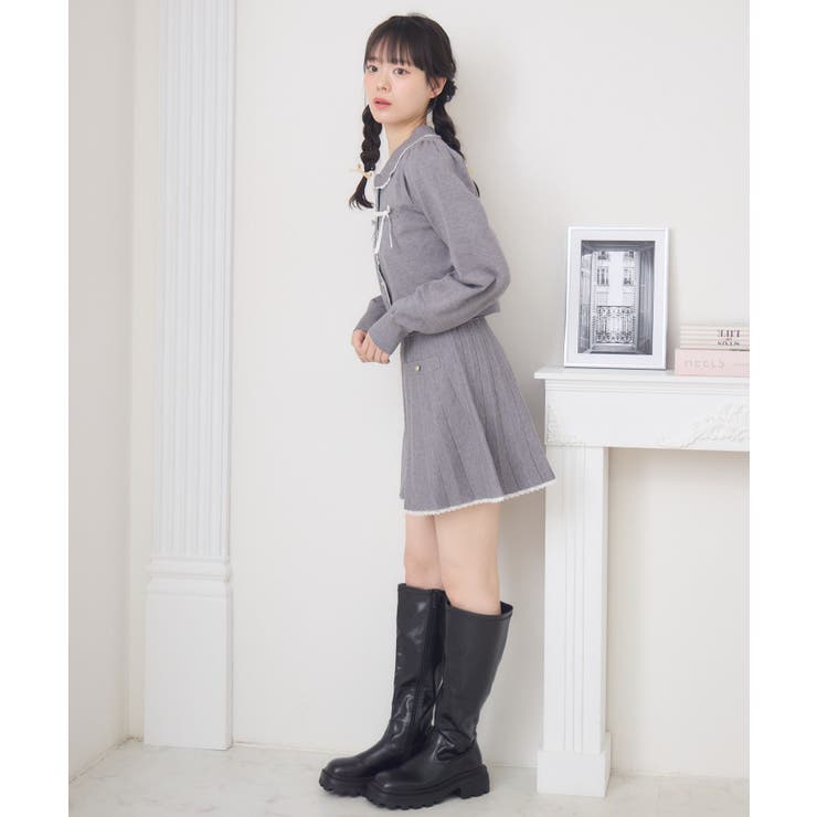 【セットアイテム】レース付きニットSETUP | RETRO GIRL | 詳細画像10 