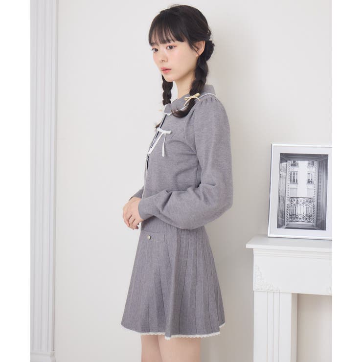 【セットアイテム】レース付きニットSETUP | RETRO GIRL | 詳細画像14 