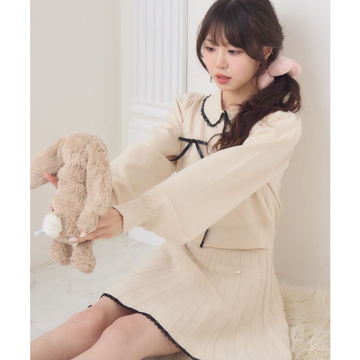 【セットアイテム】レース付きニットSETUP | RETRO GIRL | 詳細画像20 