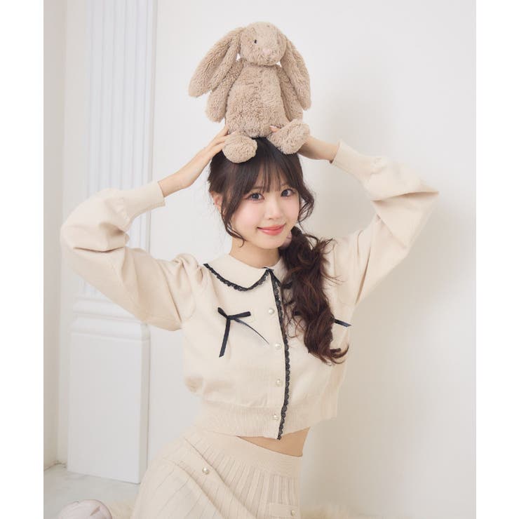 【セットアイテム】レース付きニットSETUP | RETRO GIRL | 詳細画像22 