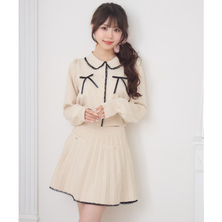 【セットアイテム】レース付きニットSETUP | RETRO GIRL | 詳細画像27 