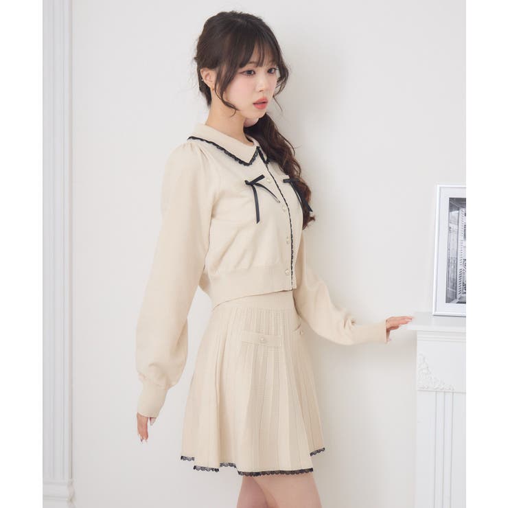 【セットアイテム】レース付きニットSETUP | RETRO GIRL | 詳細画像28 